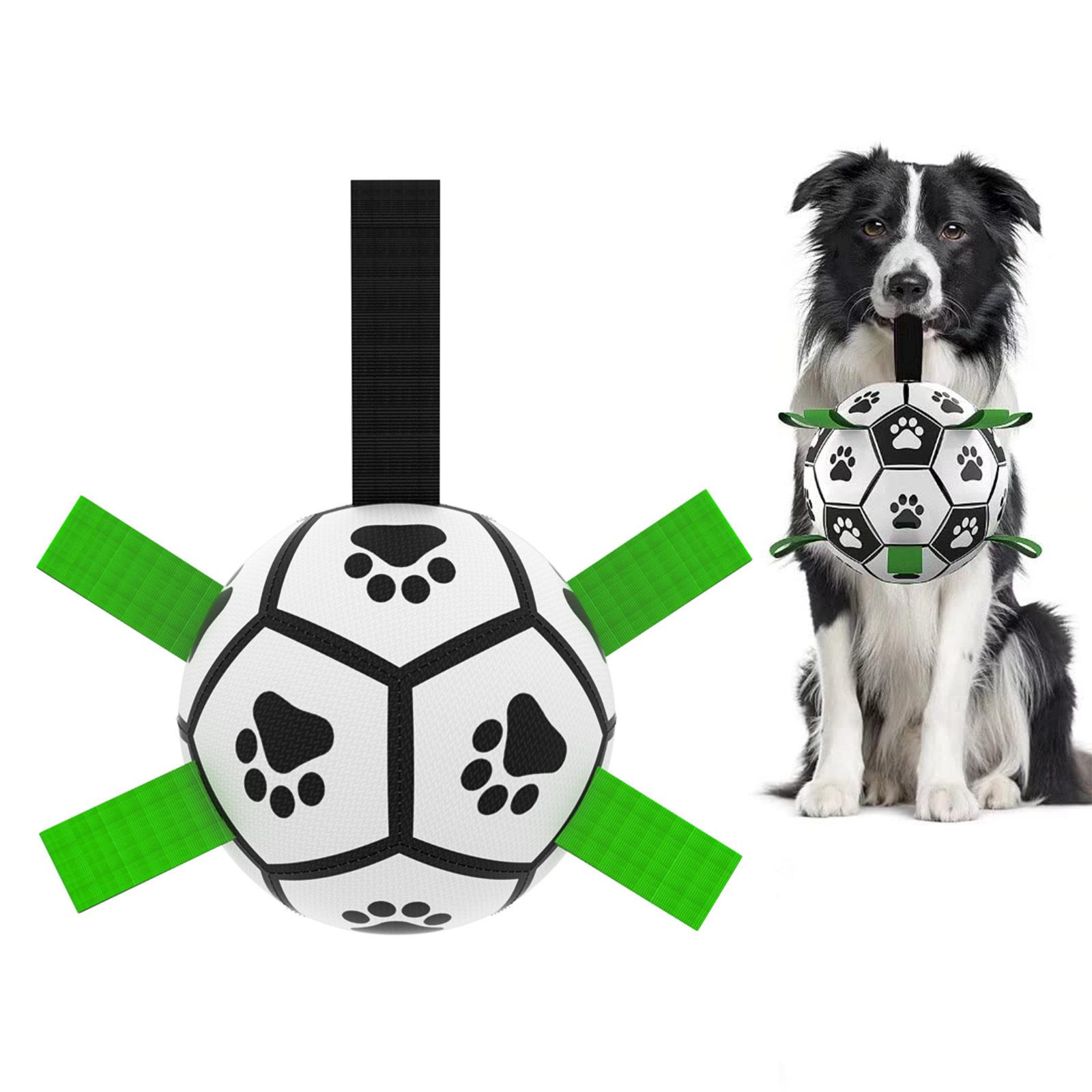 Balón de Fútbol Interactivo Omnia para Perros – Pelota de Entrenamiento con Lengüetas de Nailon y Bomba de Inflado | Resistente al Agua - Imagen 6