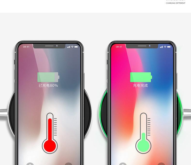 Cargador Inalámbrico Rápido 15W – Almohadilla de Carga Qi para iPhone y Samsung - Imagen 9