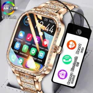 Smartwatch Ultra-Slim 1.75″ HD – Reloj Inteligente con Llamadas Bluetooth, IP68 y Asistente de Voz