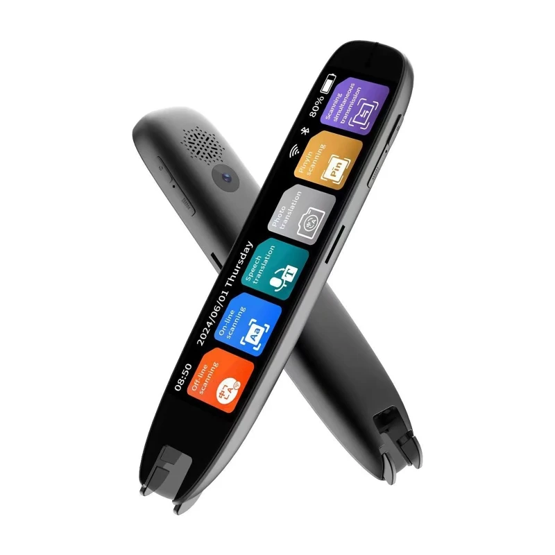Pluma de Traducción Inteligente Omnia Pro – Escáner de Idiomas con Pantalla Táctil de 3.7″, Traducción de Voz en 142 Idiomas y Cámara de 5MP