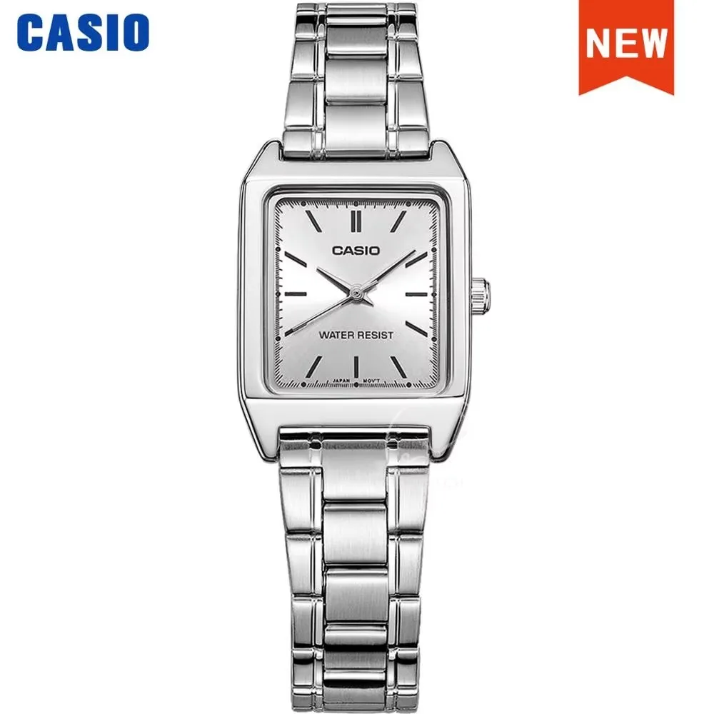 Reloj Casio LTP-V007D Mujer | Diseño Tonneau Acero Inoxidable | Elegancia Clásica - Imagen 8