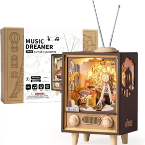 Caja de Música, Puzzle Premium (174 piezas): Carnaval al Atardecer con Luz y Movimiento