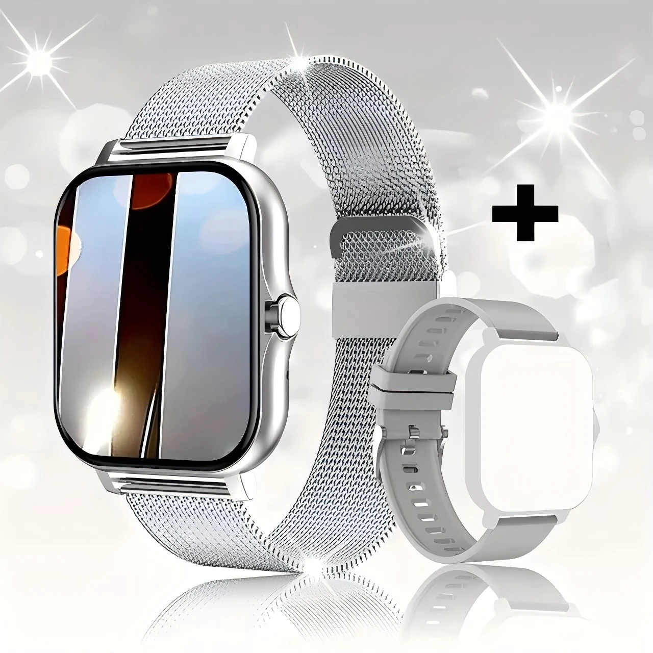 Reloj inteligente para Android IOS, relojes con pantalla HD de 1,83 pulgadas, Bluetooth, llamada, mensaje, alerta, música, modo deportivo, reloj inteligente para hombres y mujeres, regalo 9